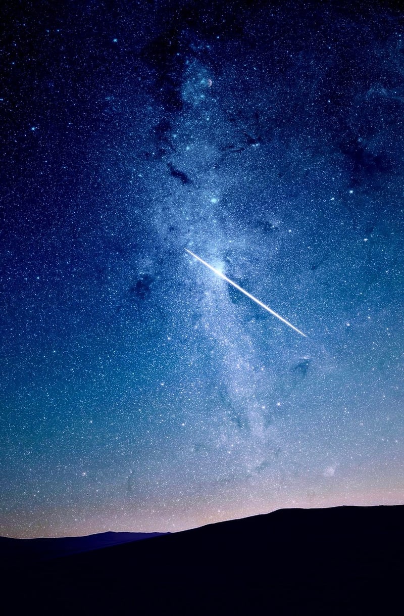 Stars Night Sky Landscape